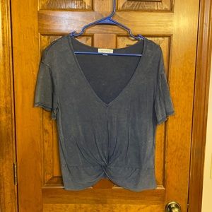Faded Blue Twist Tee